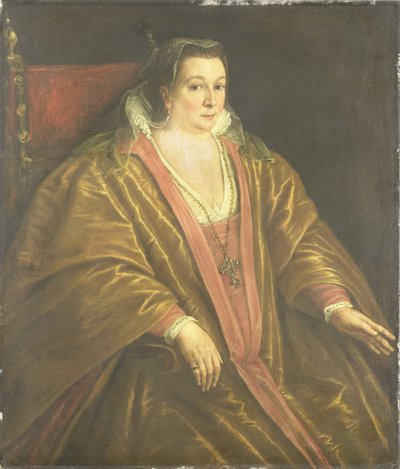Portrét ženy, pravděpodobně Morosina Morosini, manželka Marino Grimani, dóže z Benátek od Leandro Bassano (workshop of)