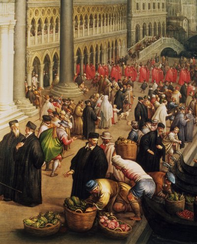 Riva degli Schiavoni, Benátky od Leandro da Ponte Bassano