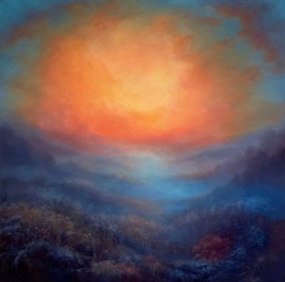 Beyond the Blue, 2021 (olej na plátně) od Lee Campbell