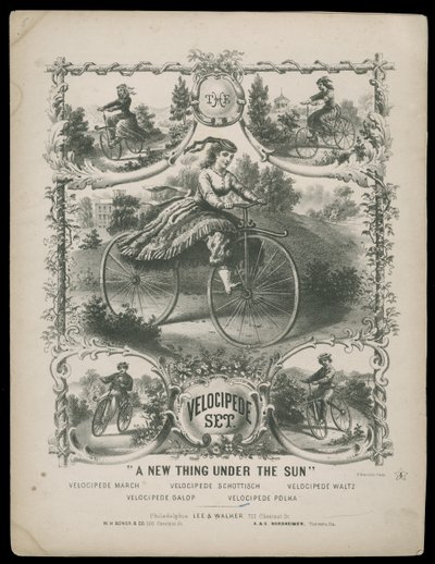 The Velocipede Set, cca 1770-1959 (tisk) od Lee & Walker
