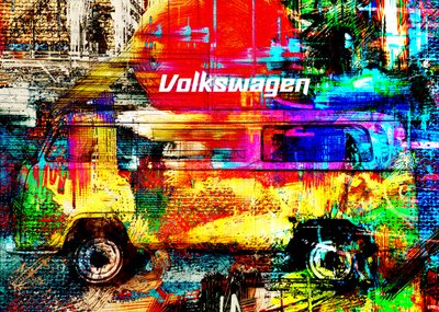 Živý městský autobus od Lembayung senja studio [Vintage Poster]