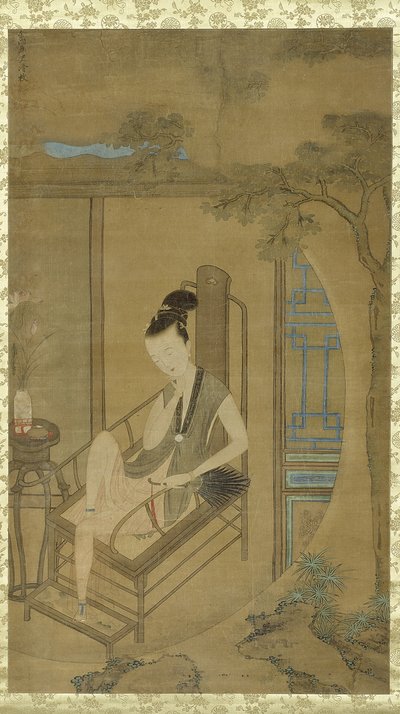Žena fantazírování, dynastie Čching, období Kangxi, cca 1700-22 od Leng Mei