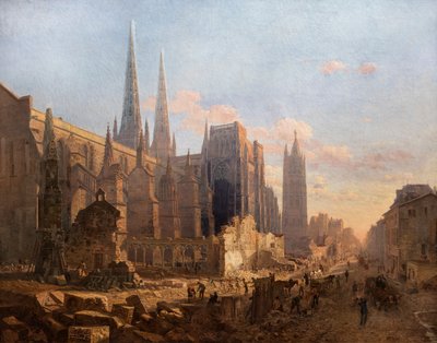 Vyčištění katedrály svatého Ondřeje. 1865 (olej na plátně) od Leo Drouyn