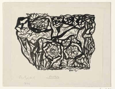 květinový keř od Leo Gestel (signed by artist)