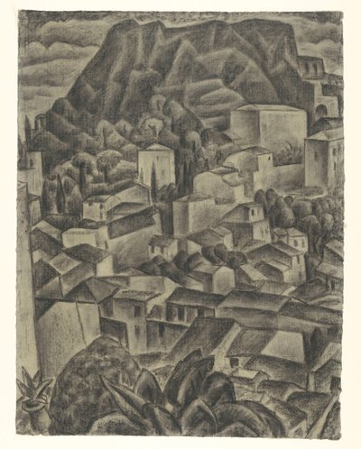 Italská horská vesnice od Leo Gestel (signed by artist)