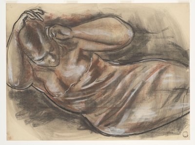 Ležící akt (původní název) od Leo Gestel (signed by artist)
