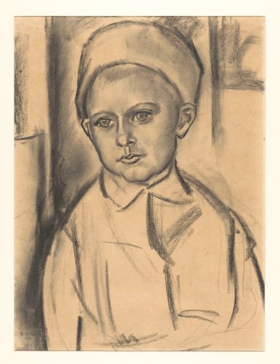 Portrét neznámého chlapce od Leo Gestel (signed by artist)