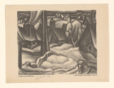 Zinnwald (Ertsgebergte) (původní název na objektu) od Leo Gestel (signed by artist)