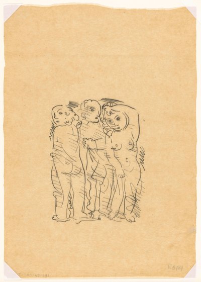 Tři Grácie (náčrt) od Leo Gestel