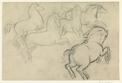 Cválající koně od Leo Gestel