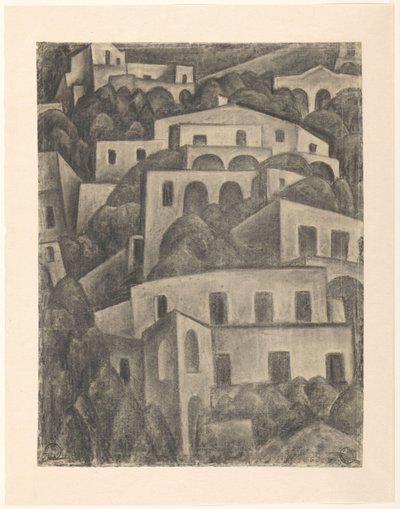 Pohled na Positano od Leo Gestel