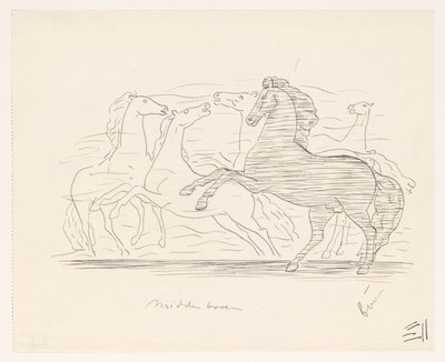 Stádo koní od Leo Gestel