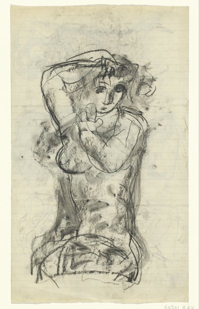 Nahá sedící žena od Leo Gestel
