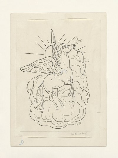 Pegasus letící před mraky (1891–1941) od Leo Gestel