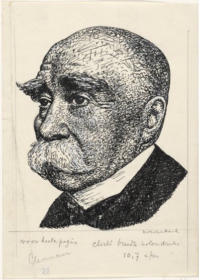 Portrét van George-Eugene-Benjamin Clemenceau od Leo Gestel