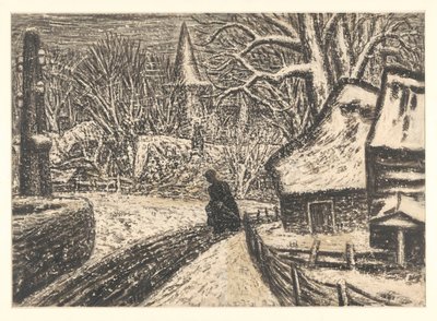 Zima v Blaricum od Leo Gestel