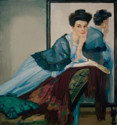 Dáma v modrém od Leo Putz