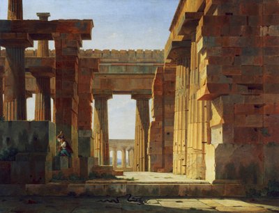 Poseidonův chrám v Paestum od Leo von Klenze
