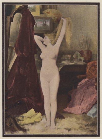Model (barva lito) od Leon Auguste Cesar Hodebert