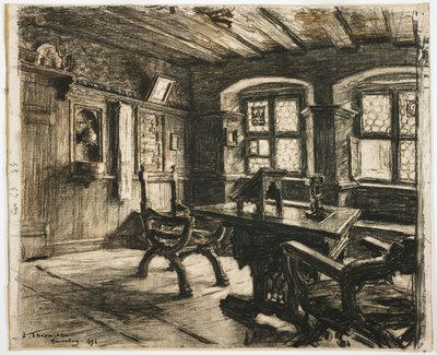 Durerův pokoj v Norimberku, 1896 od Leon Augustin Lhermitte