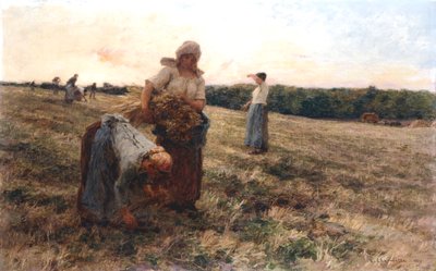 Gleaners při západu slunce, 1889 od Leon Augustin Lhermitte