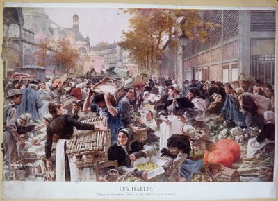 Les Halles, 1893 od Leon Augustin Lhermitte