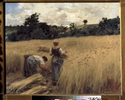 Ženci. (Ženci). Obraz Leon Augustin Lhermitte (1844-1925). Francouzské umění, realismus. Puškinovo muzeum výtvarných umění, Moskva od Leon Augustin Lhermitte