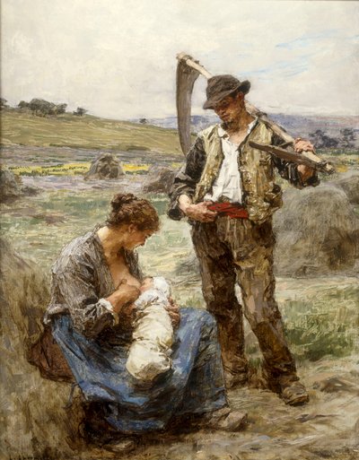 Mateřství od Leon Augustin Lhermitte