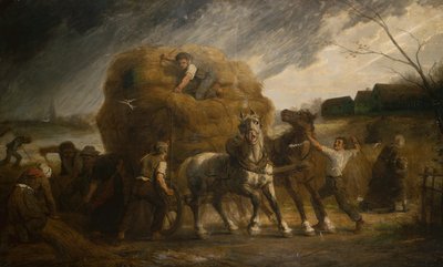 The Approaching Storm (olej na plátně) od Leon Augustin Lhermitte