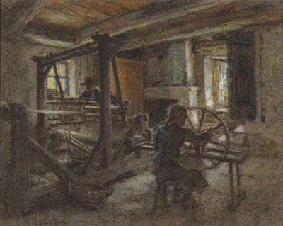 Tkadlena chalupa od Leon Augustin Lhermitte