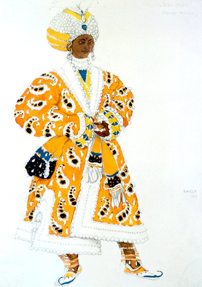 A Young Rajah, kostýmní návrh baletu, 1911 od Leon Bakst