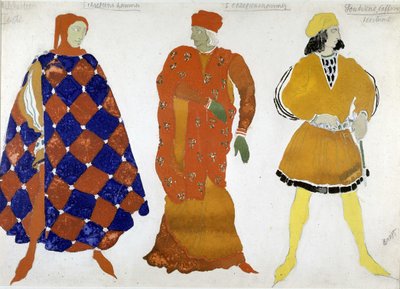 Kostým Bakst pro „Mučedníka ze San Sebastianu“ od Leon Bakst