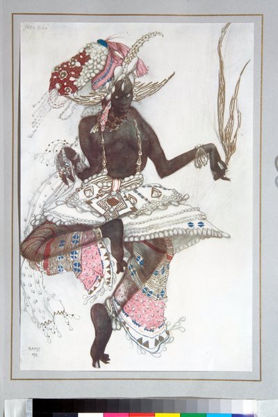 Ballets russes - Kostým navržený Leonem Bakstem (1866-1924) pro balet ""The Blue God"" od Michela Fokina od Leon Bakst