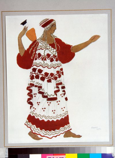 Ballets russes: "Nymph"" Kostým navrhl Leon Bakst (1866-1924) pro balet ""L