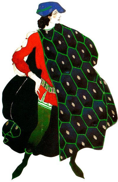 Návrh kostýmů pro balet Gabriele dAnnunzios Mučednictví svatého Šebestiána, c1911 od Leon Bakst