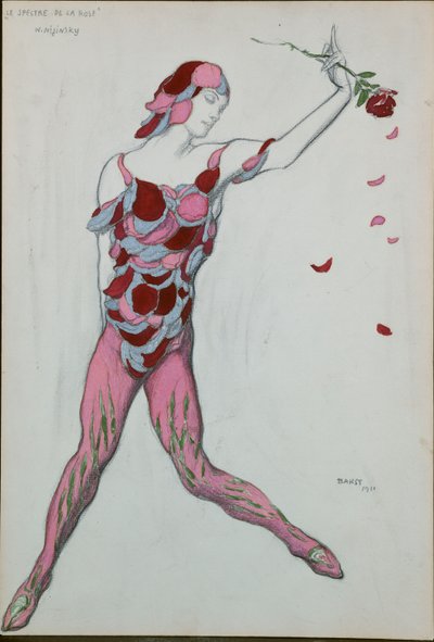 Kostýmní návrh pro Nijinksy z "The Spectre of the Rose", 1911 od Leon Bakst