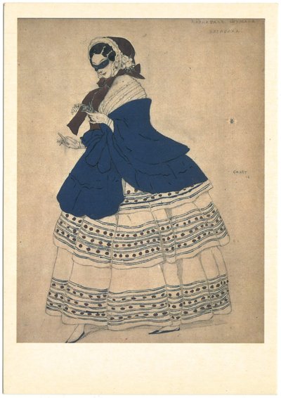 Kostýmní návrh pro balet Karneval R. Schumanna, 1910 od Leon Bakst