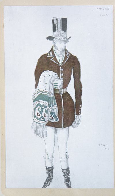Kostýmní návrh pro balet Les Papillons od Roberta Schumanna, 1912 od Leon Bakst