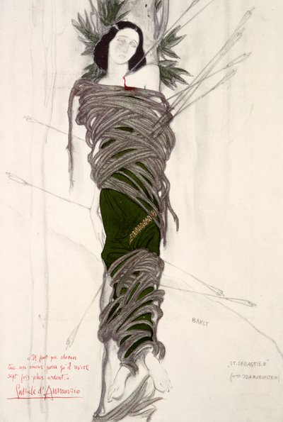 Návrh kostýmů pro baletku Idu Rubinstein, 1911 od Leon Bakst