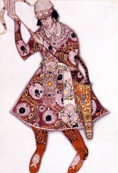 Kostým Léona Baksta pro „The Firebird“ od Stravinského v Pařížské opeře, červen 1910 od Leon Bakst