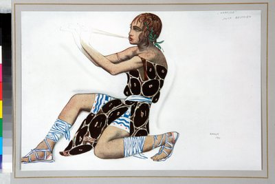 ""Narcisse"" Kostým navržený Leonem Bakstem (1866-1924) pro balet ""Narcisse"" Nicolase Tcherepnina (1873-1945) od Leon Bakst