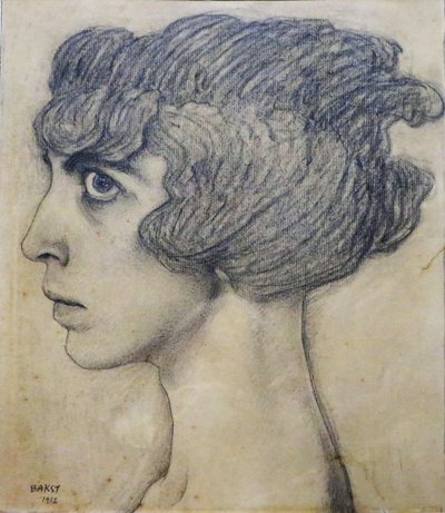 Portrét Marchesa Luisa Casati, 1912. od Leon Bakst