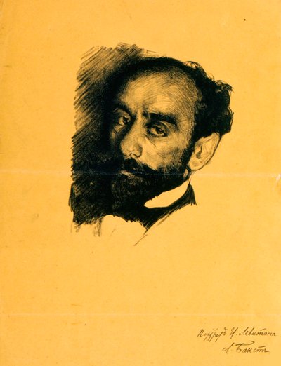 Portrét umělce Isaaka Levitana, 1899. od Leon Bakst