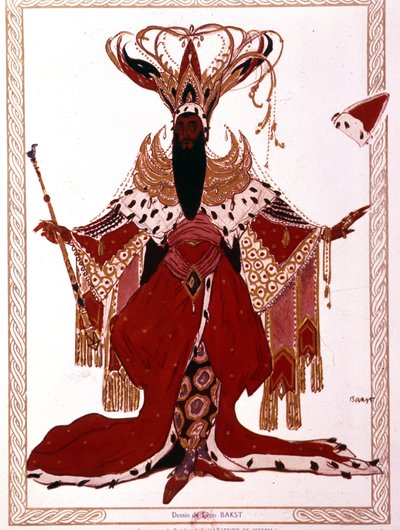 Richard Strauss "" Legenda o Josephovi "" Pařížská opera, květen 1914. Kostým Leon Bakst od Leon Bakst
