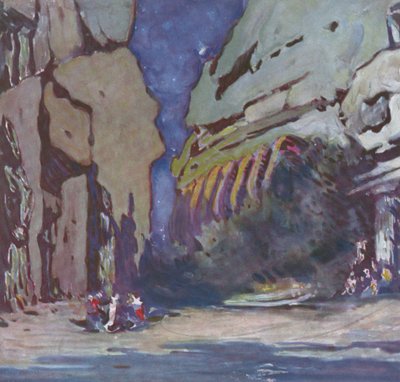 Návrh scenérie pro hinduistický balet, pravděpodobně Le Dieu Bleu, 1911 od Leon Bakst