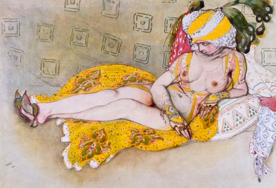 Žlutá sultána, 1916. od Leon Bakst