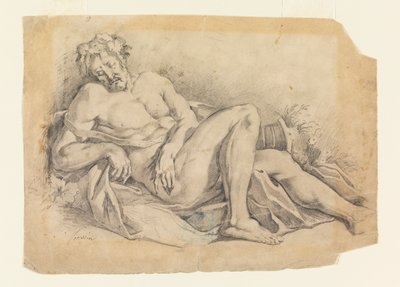 Bacchus Spící (po Poussinovi) od Leon Dabo