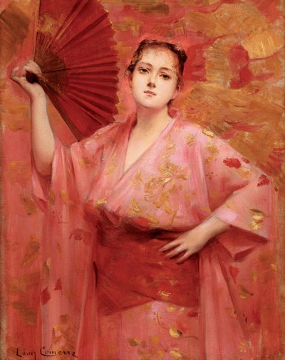 Georges Achille-Fould v japonských šatech, cca 1885. od Leon Francois Comerre