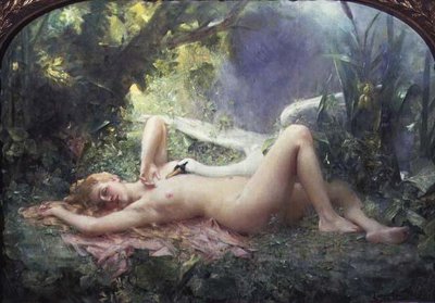 Triumf labutě od Leon Francois Comerre