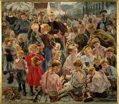 Děti (malba na plátně) od Leon Henri Marie Frederic